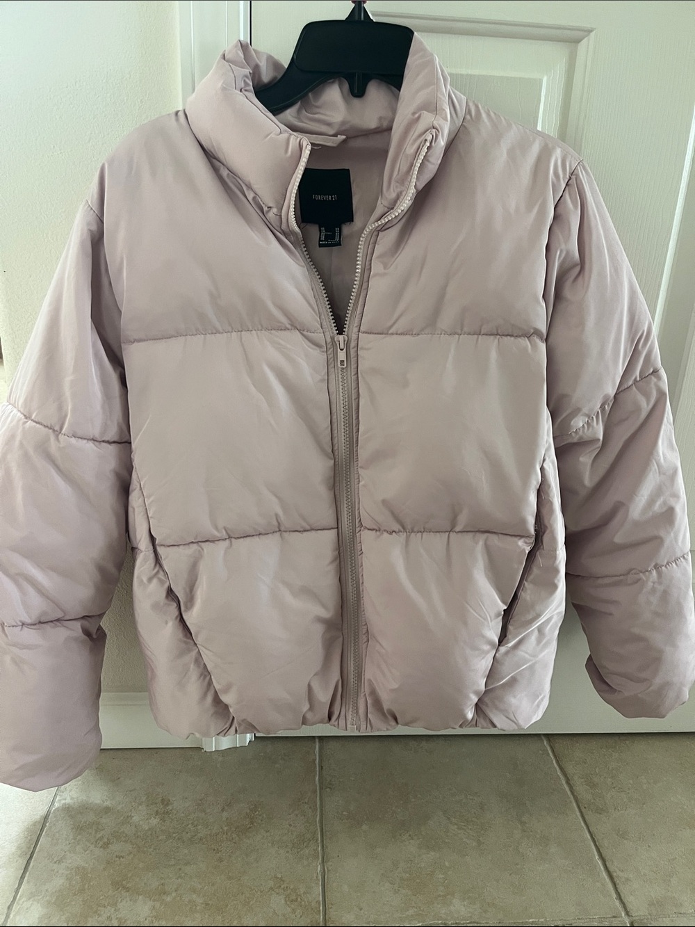 Forever 21 Lilac Pink Puffer Jacket